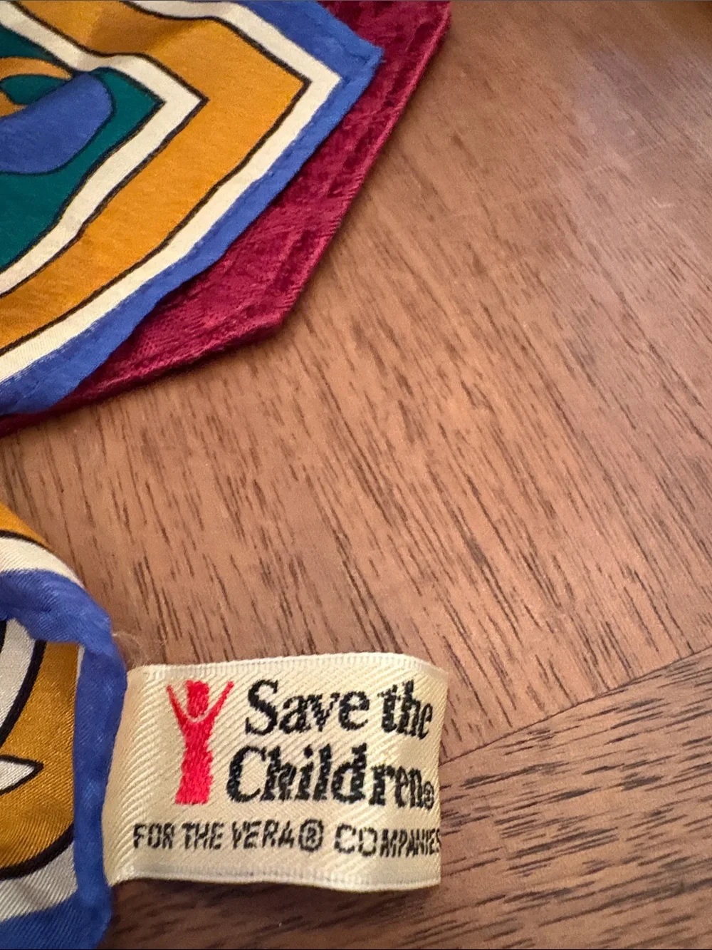 Vintage Save the Children silk scarf